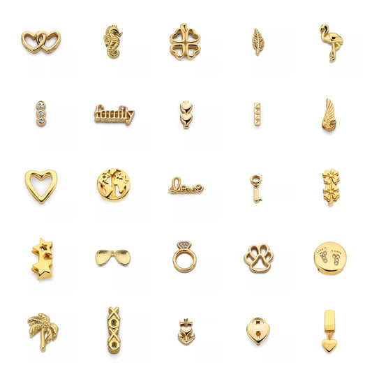 Gold Mesh charms