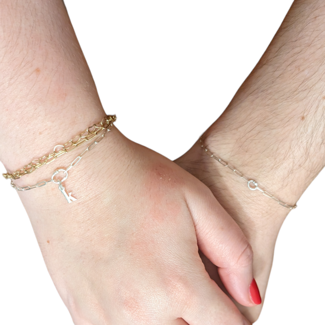 Love links permanent bracelet charms