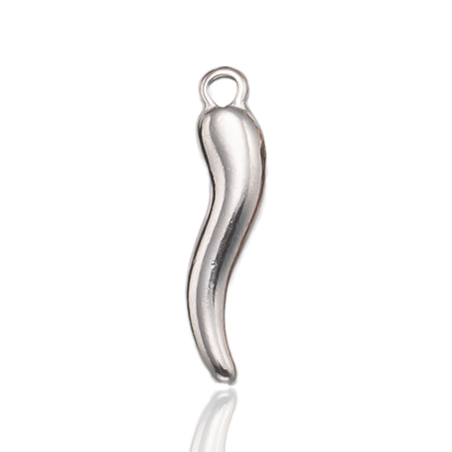 Silver cornucopia chilli charm