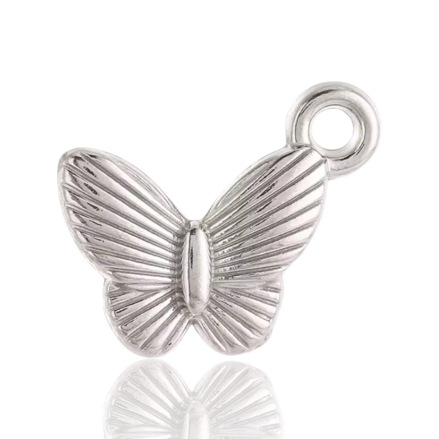 Silver butterfly charm