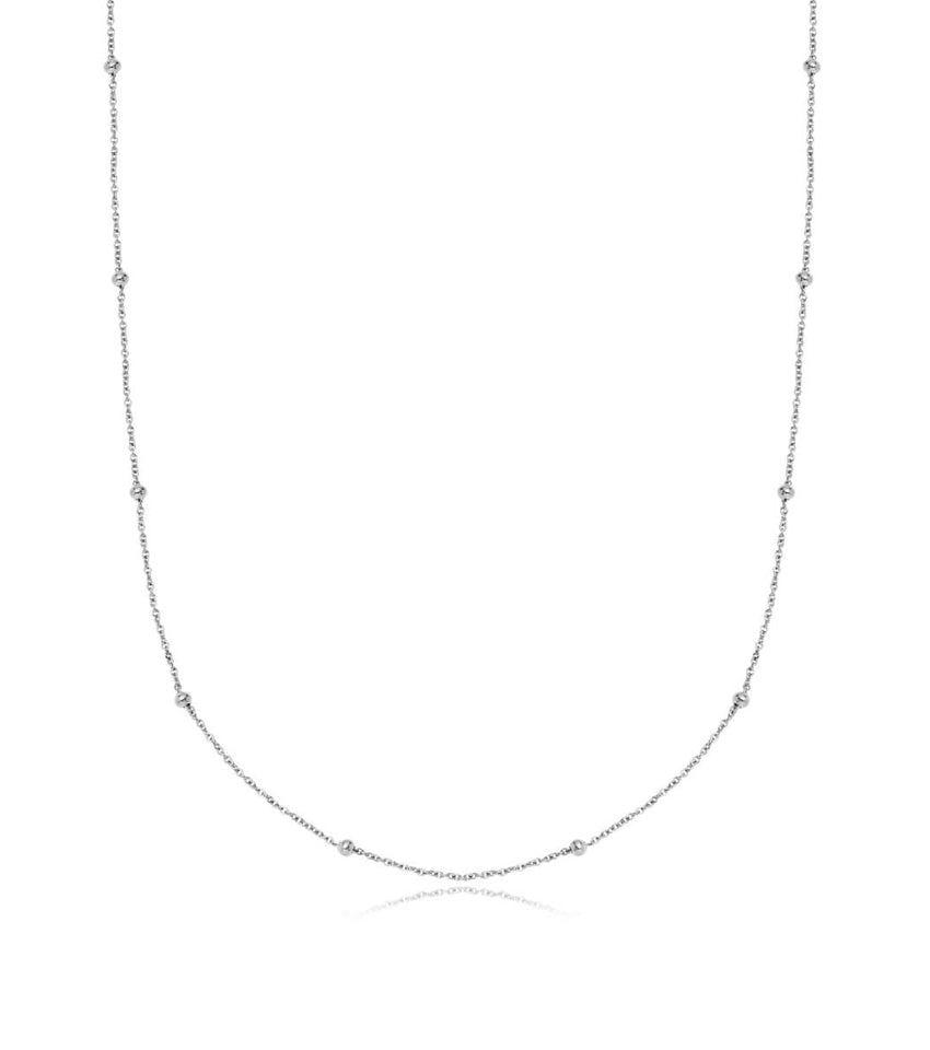 Silver bubble chain necklace