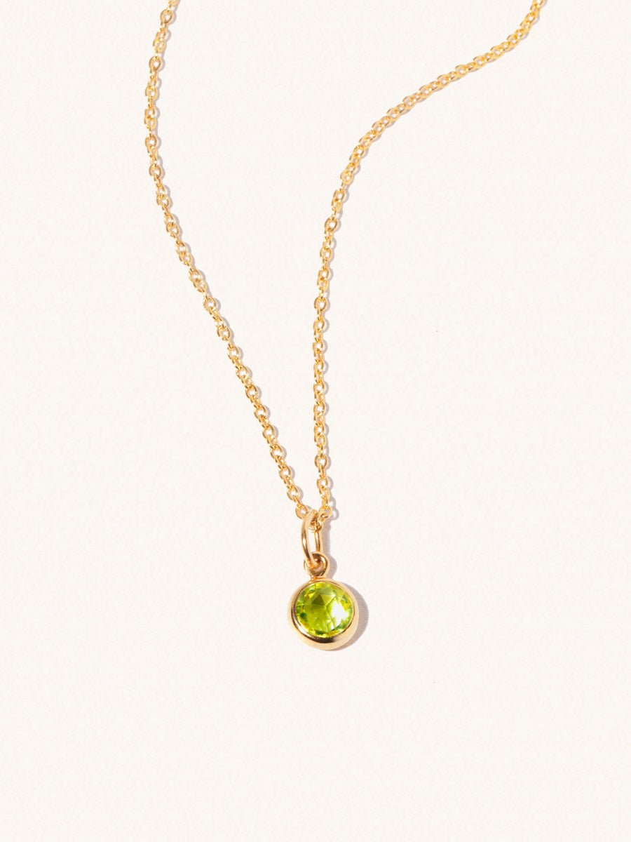 Gold Vermeil birthstone necklace - M. Elizabeth